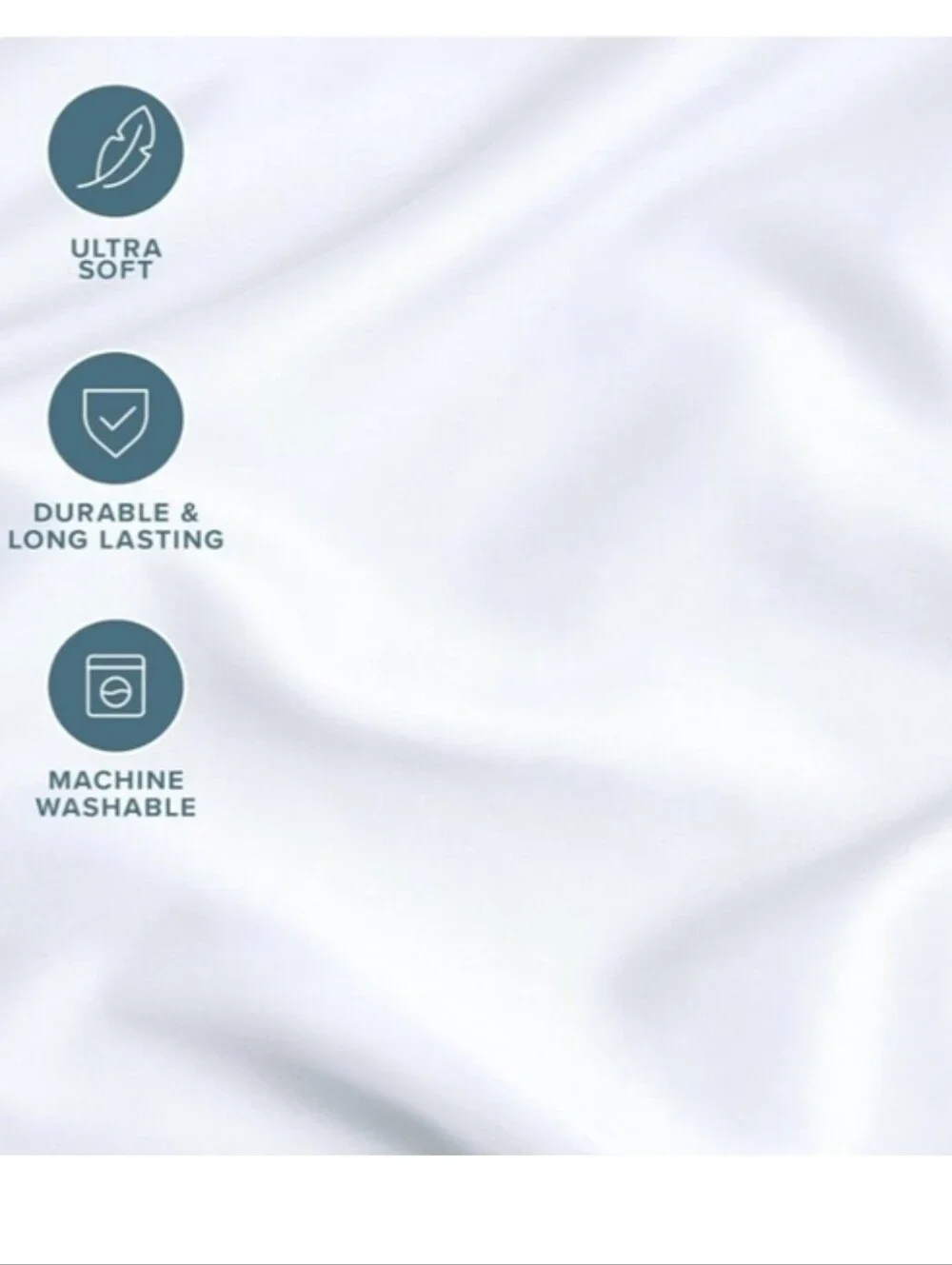Bare Home 4 Pillow Cases Standard = Queen Size White Two Sets Of 2 Microfiber